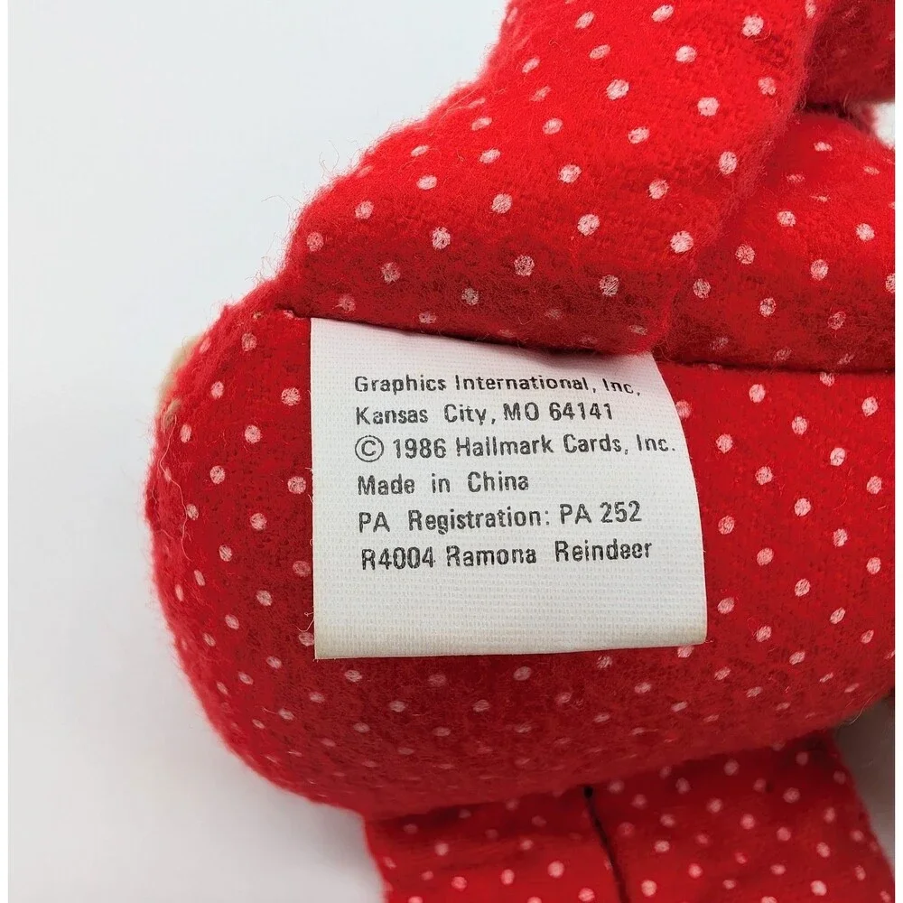 Hallmark Rodney Reindeer & Friends Lot Of 4 Ramona Rhonda Plush Christmas